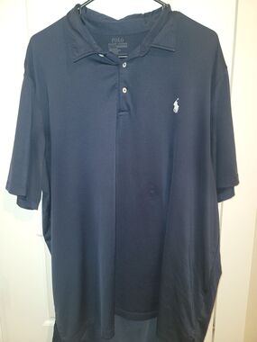 Polo by Ralph Lauren Navy Blue Short-Sleeve Polo with Embroidered Pony